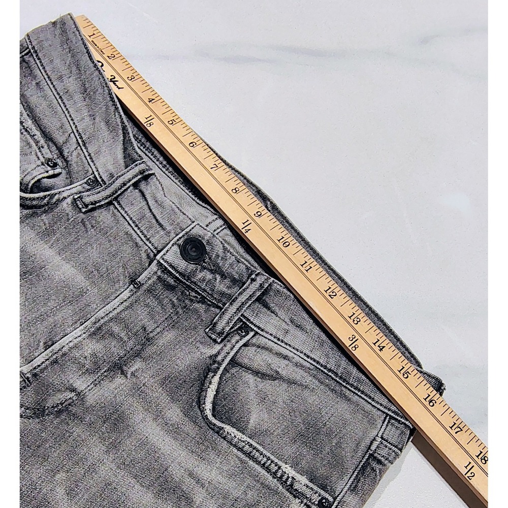 ALL SAINTS Rex Jeans Mens 31x32 Gray Wash Button Fly Distressed Slim Fit Denim - Picture 7 of 10